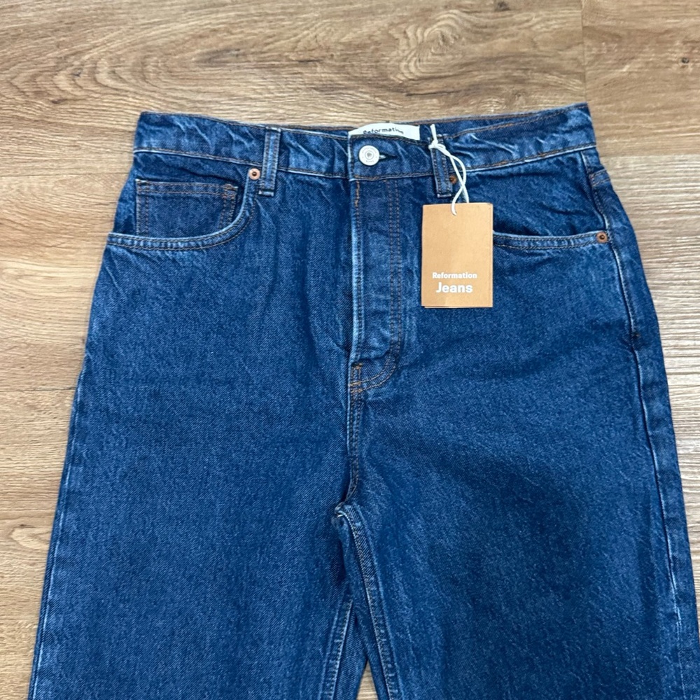 Reformation Blue Straight Leg Jeans - Picture 5 of 9